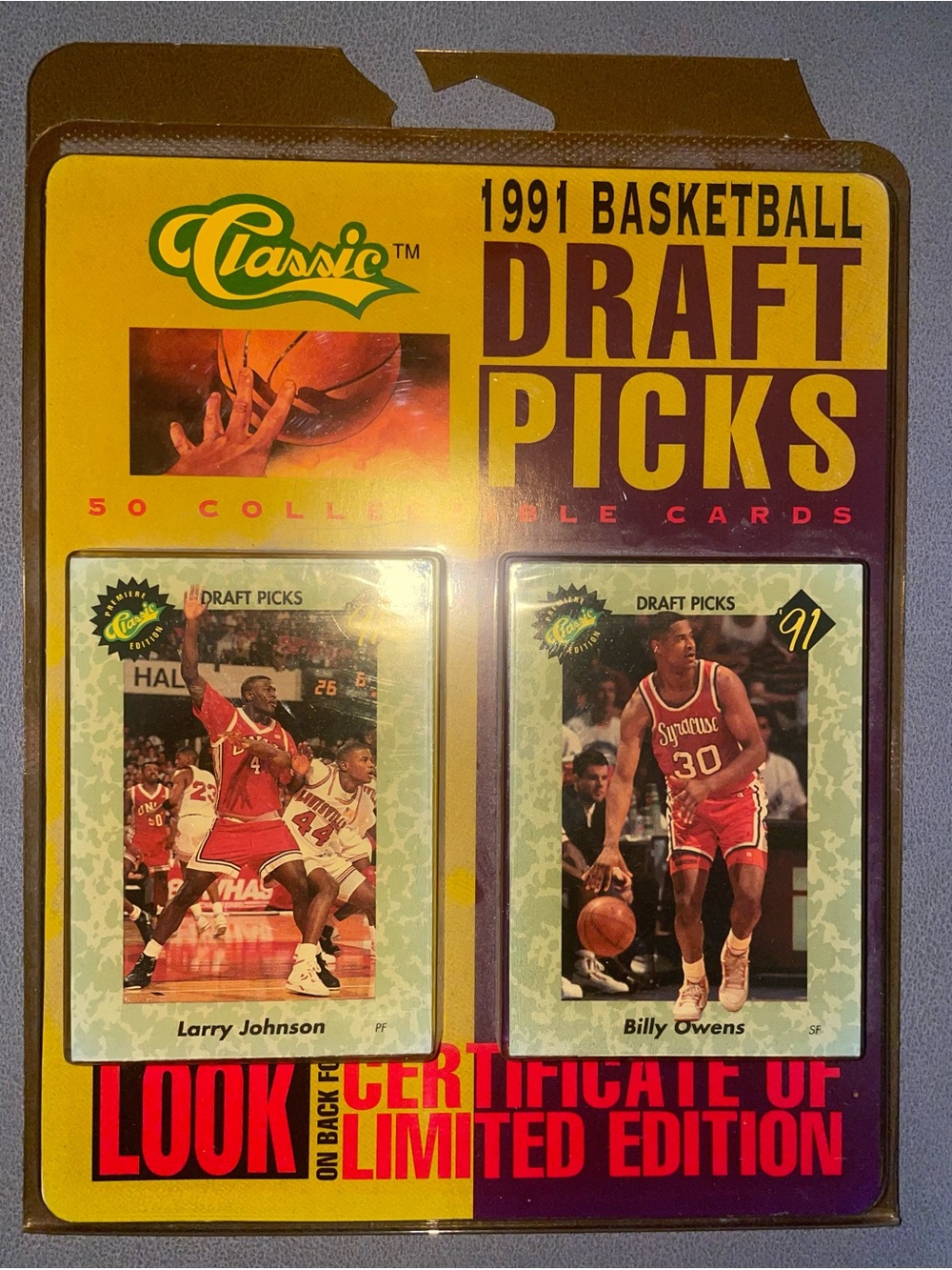 Limited edition Classic 1991 Basketball Draft Picks